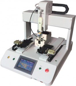 Automatic Dual-Table Robotic Screwdriving Machine for Industry Use with High Efficiency